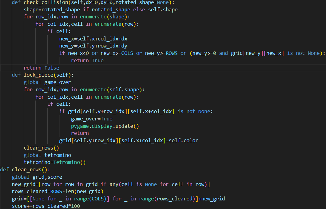 Game Development Journey #1: My First Steps, Designing a Simple Tetris Game in Python